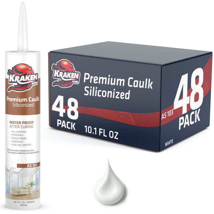 Premium Siliconized Caulk Sealant 10.1 fl oz White