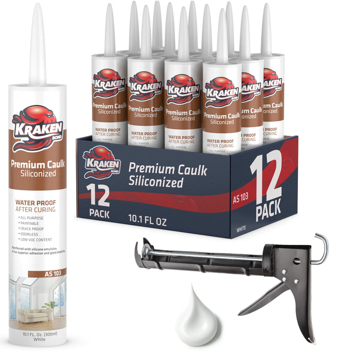 Premium Siliconized Caulk Sealant 10.1 fl oz White