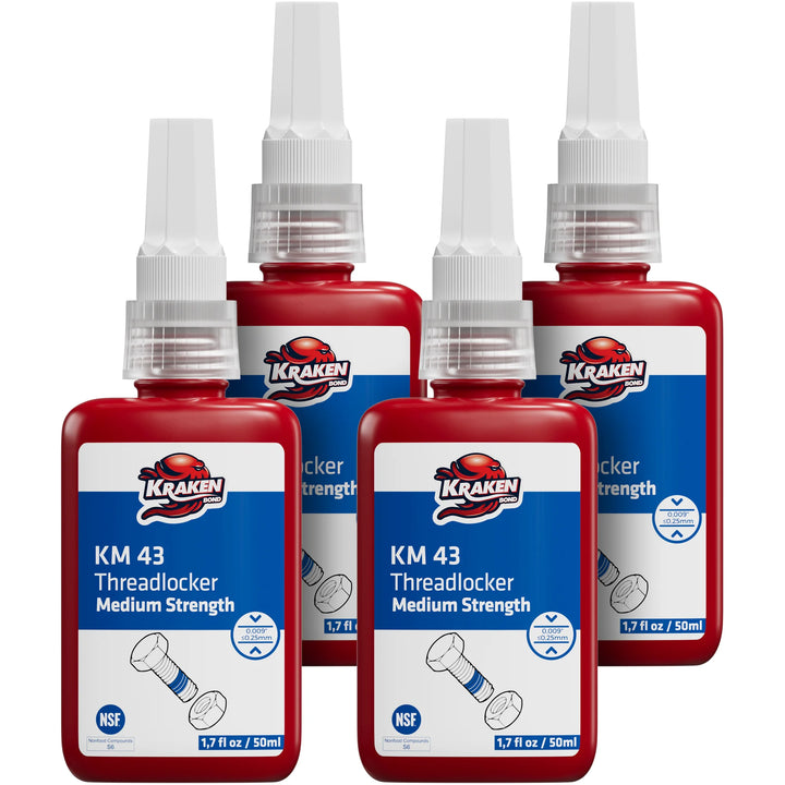 Bloqueador de roscas azul de resistencia media - KM 43 - 1.7 fl oz