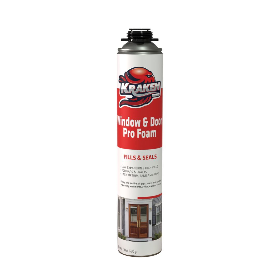 PRO Window & Door Gap Filler 24oz / 32oz, Low Expansion Gun Foam