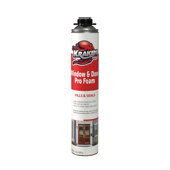 PRO Window & Door Gap Filler 24oz / 32oz, Low Expansion Gun Foam