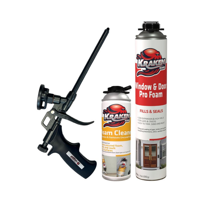 PRO Window & Door Gap Filler 24oz / 32oz, Low Expansion Gun Foam