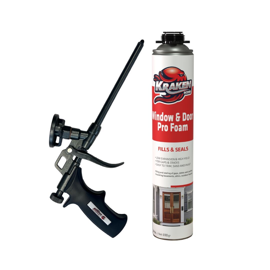 PRO Window & Door Gap Filler 24oz / 32oz, Low Expansion Gun Foam