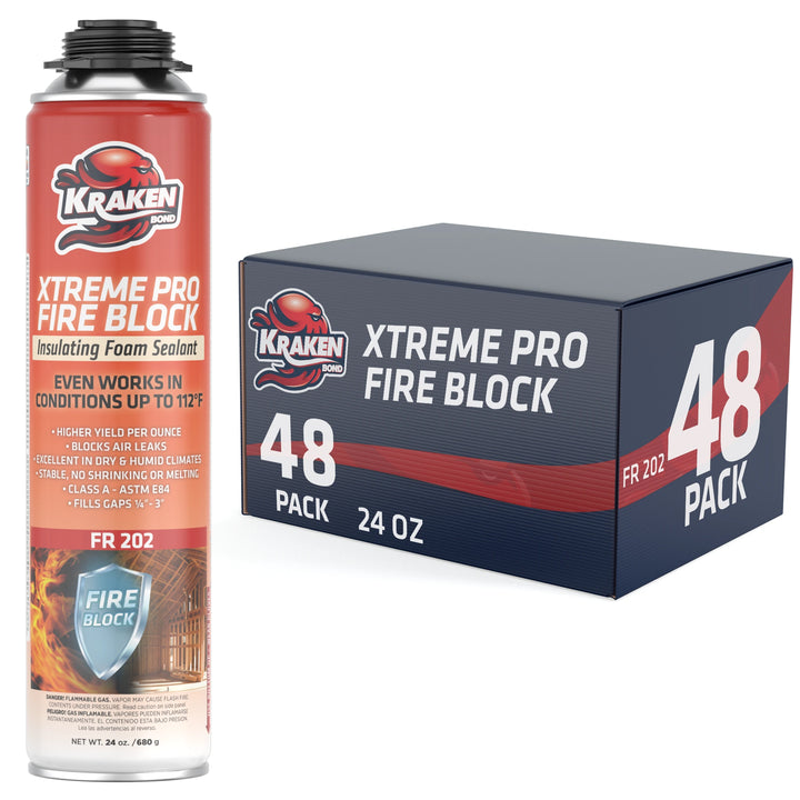 Xtreme Pro Fire Block Spray Foam 24 oz, Gun Use