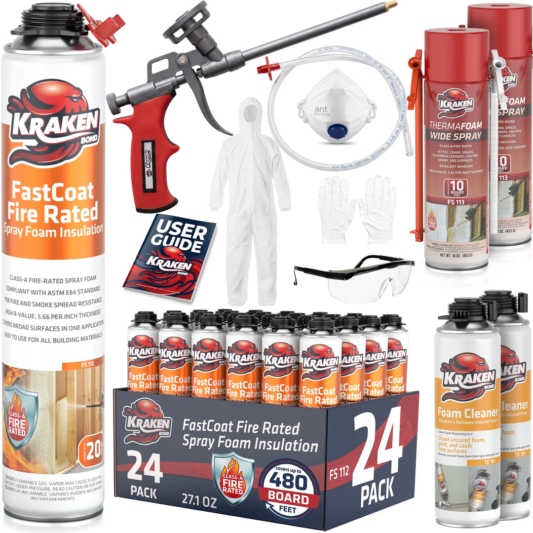 FastCoat Insulation Spray Foam, Closed Cell Expanding Foam | Class A Fire Rated