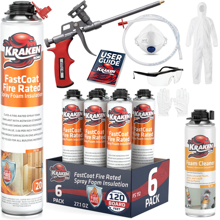 FastCoat Insulation Spray Foam, Closed Cell Expanding Foam | Class A Fire Rated