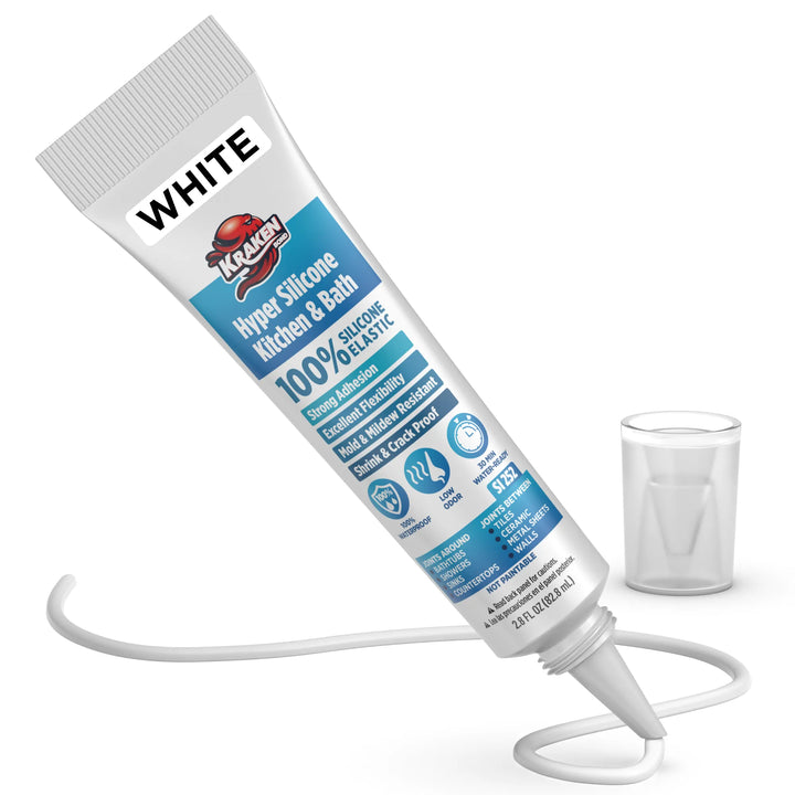 Hyper Silicone Sealant Kitchen &amp; Bath, 2.8 fl oz Squeeze Tube