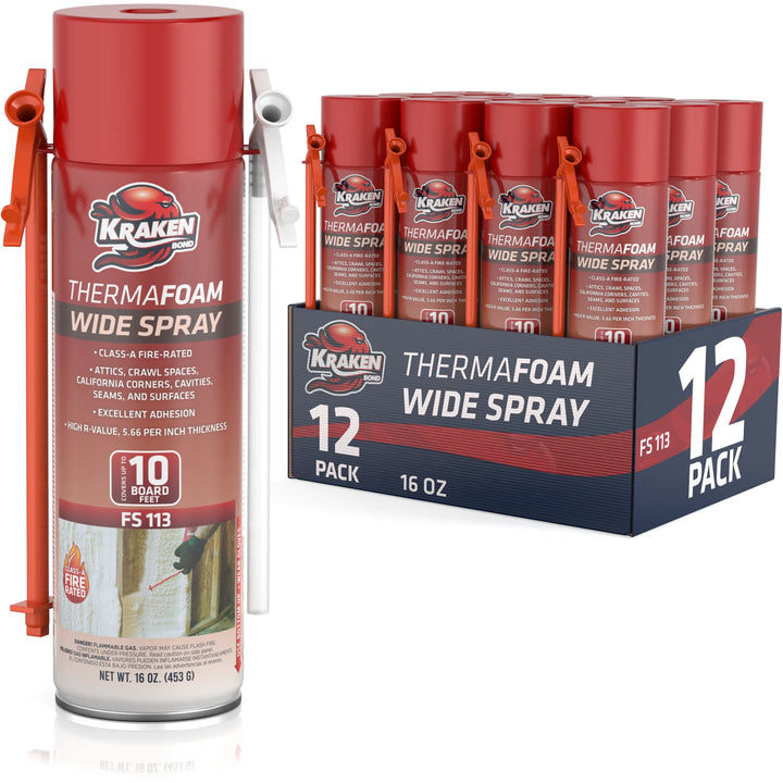 ThermaFoam Wide Spray Foam Insulation - Expanding Polyurethane Foam Sealant