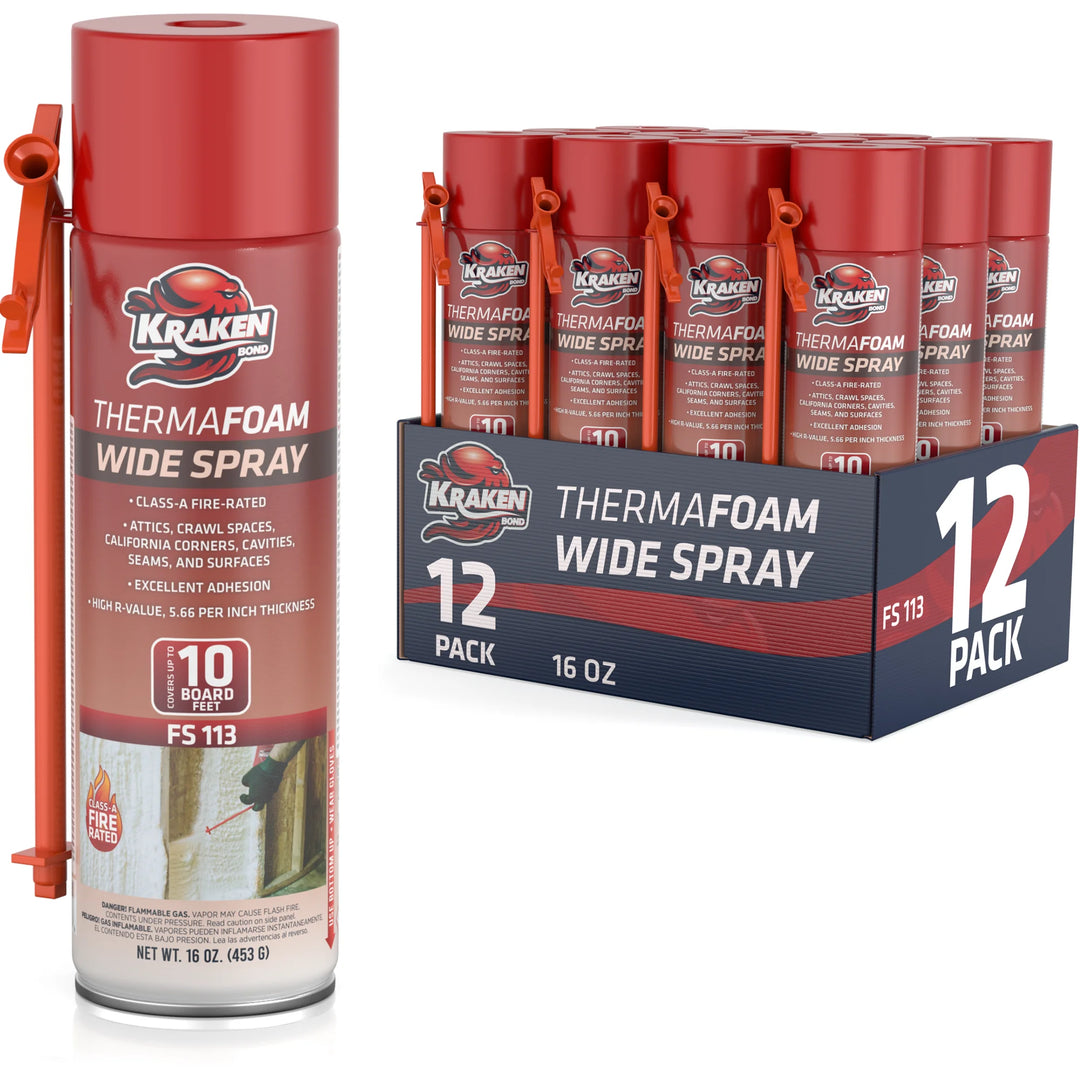 ThermaFoam Wide Spray Insulation Foam - Expanding Polyurethane Foam Sealant