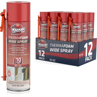 ThermaFoam Wide Spray Insulation Foam - Expanding Polyurethane Foam Sealant