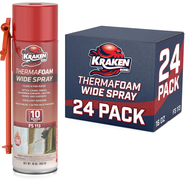 ThermaFoam Wide Spray Insulation Foam - Expanding Polyurethane Foam Sealant