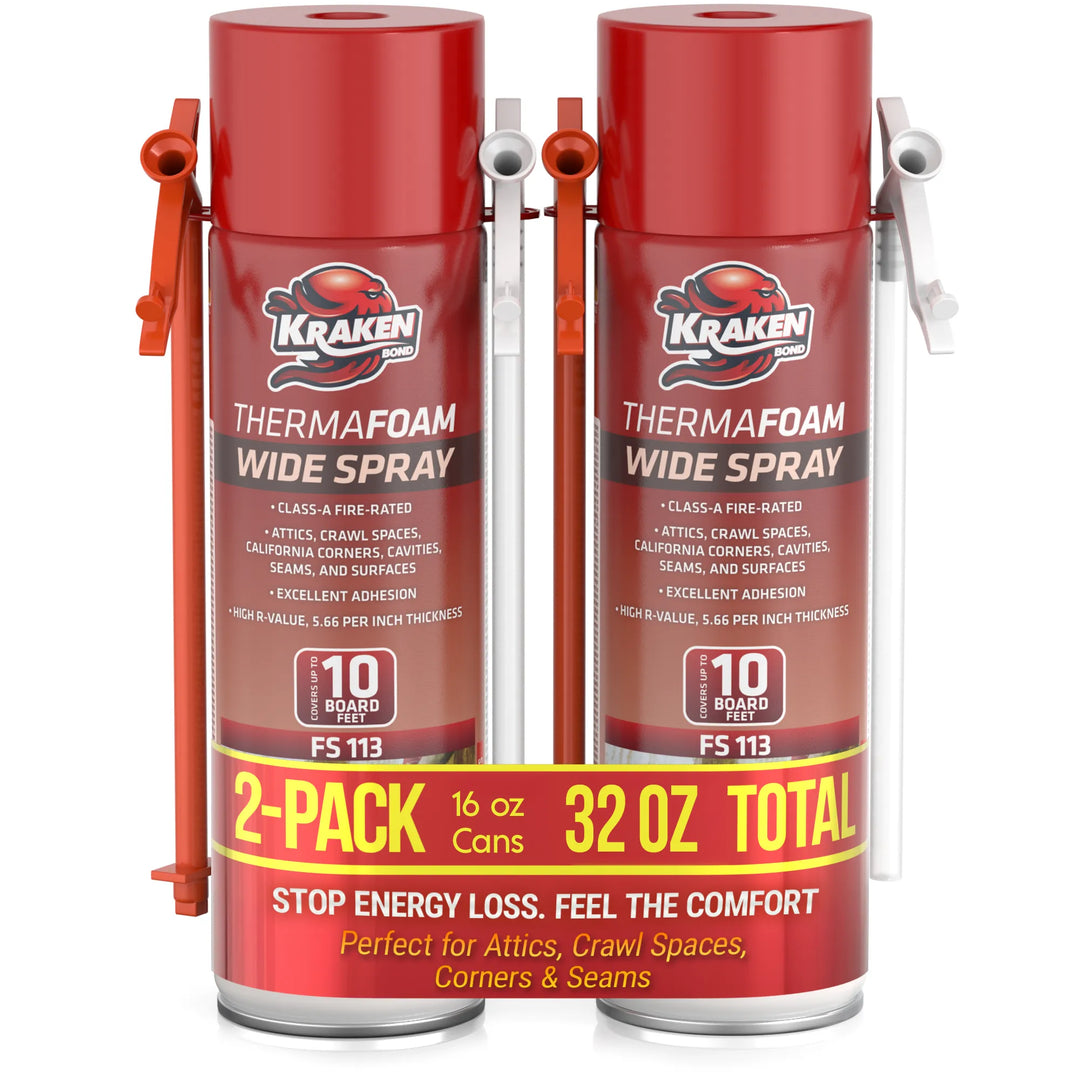 ThermaFoam Wide Spray Insulation Foam - Expanding Polyurethane Foam Sealant