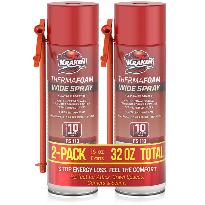 ThermaFoam Wide Spray Insulation Foam - Expanding Polyurethane Foam Sealant