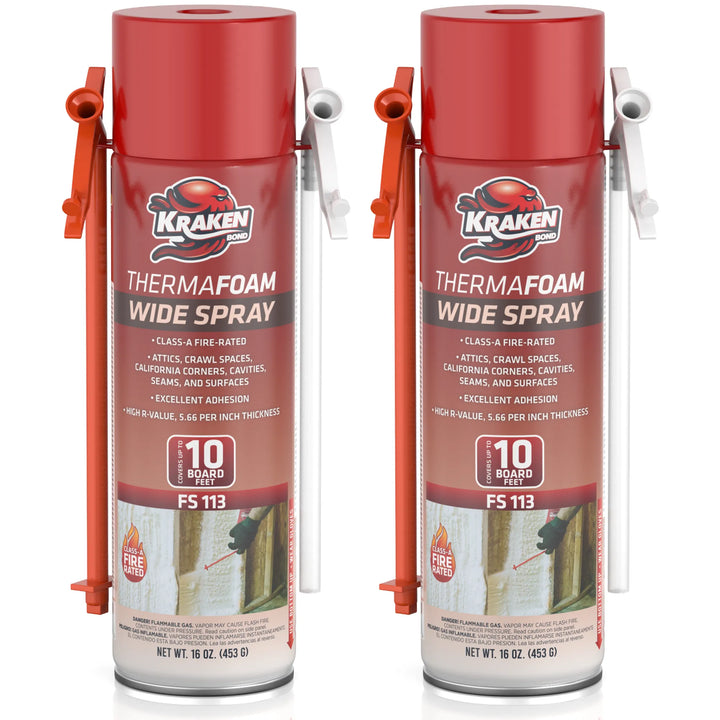 ThermaFoam Wide Spray Foam Insulation - Expanding Polyurethane Foam Sealant