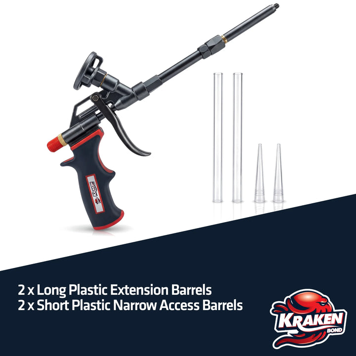 Pro Spray Insulation Foam Gun, 360° Swivel Tip - 8"