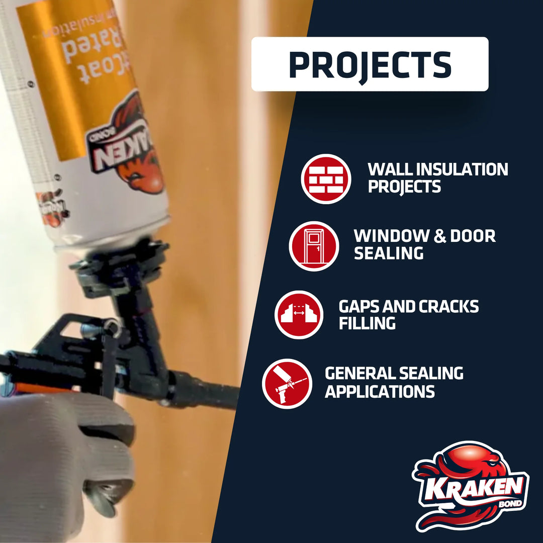 Pro Spray Insulation Foam Gun, 360° Swivel Tip - 8"