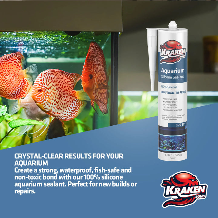 Aquarium 100% Silicone Sealant 10.1 fl oz