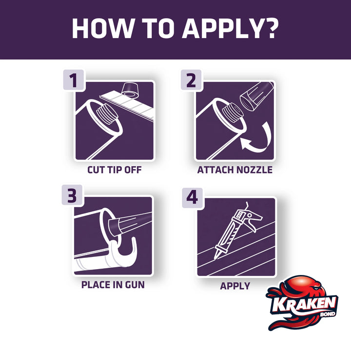 Kraken Ultra Grab Adhesivo para la construcción 300 ml (10,1 onzas líquidas)