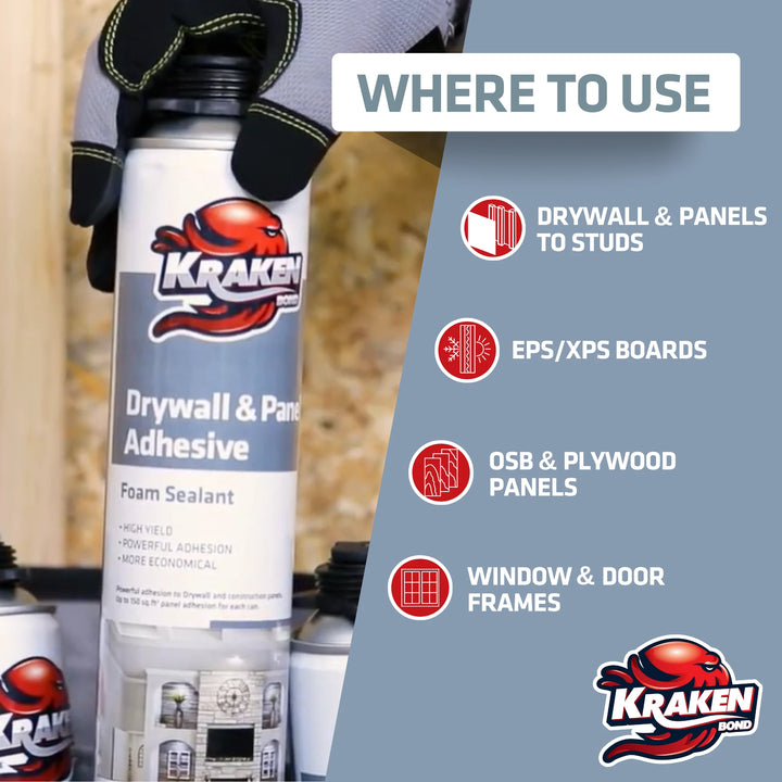 Drywall & Panel Adhesive Foam, 24 oz