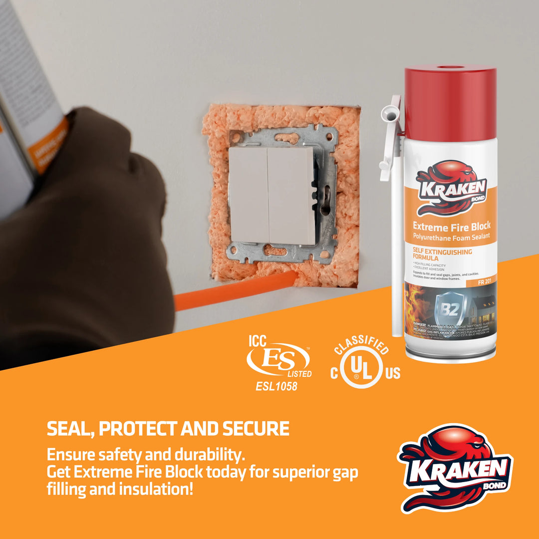 Extreme Fire Block Polyurethane Foam Sealant 12/24 oz