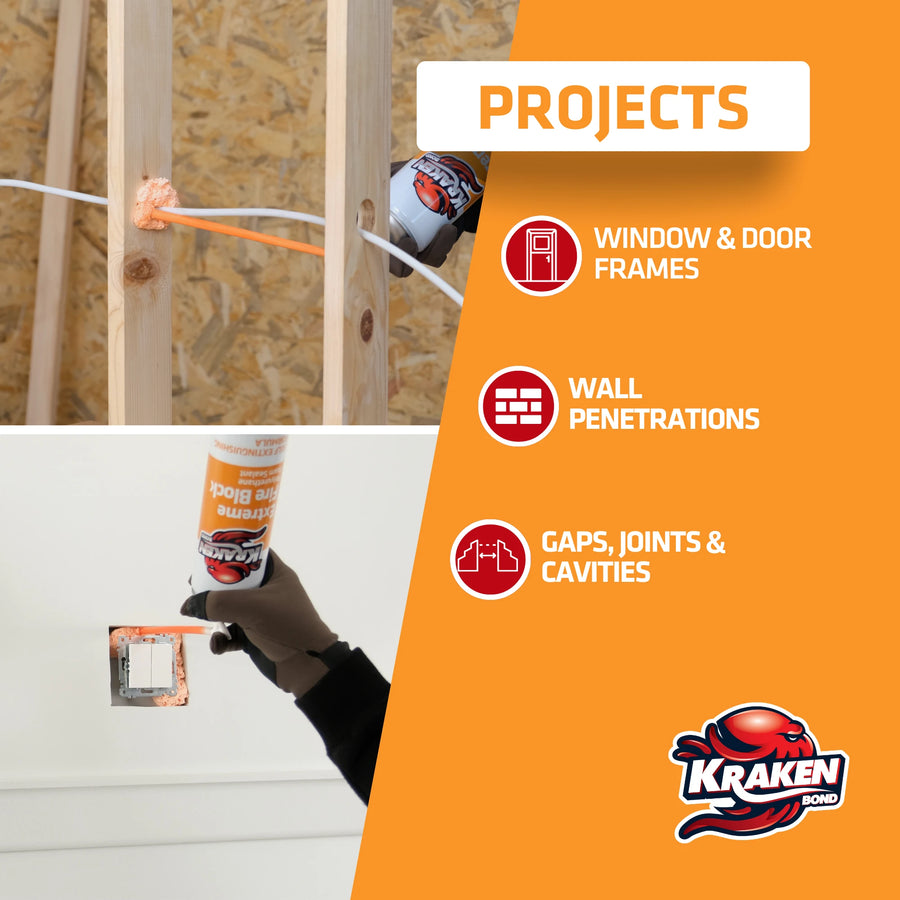 Kraken Bond Highlights Fire Block Sealant Solutions for Building Code Compliance