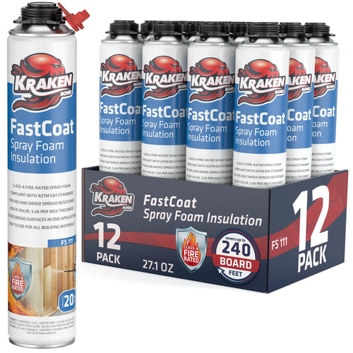 FastCoat Insulation Spray Foam, Closed Cell Expanding Foam | Class A Fire Rated