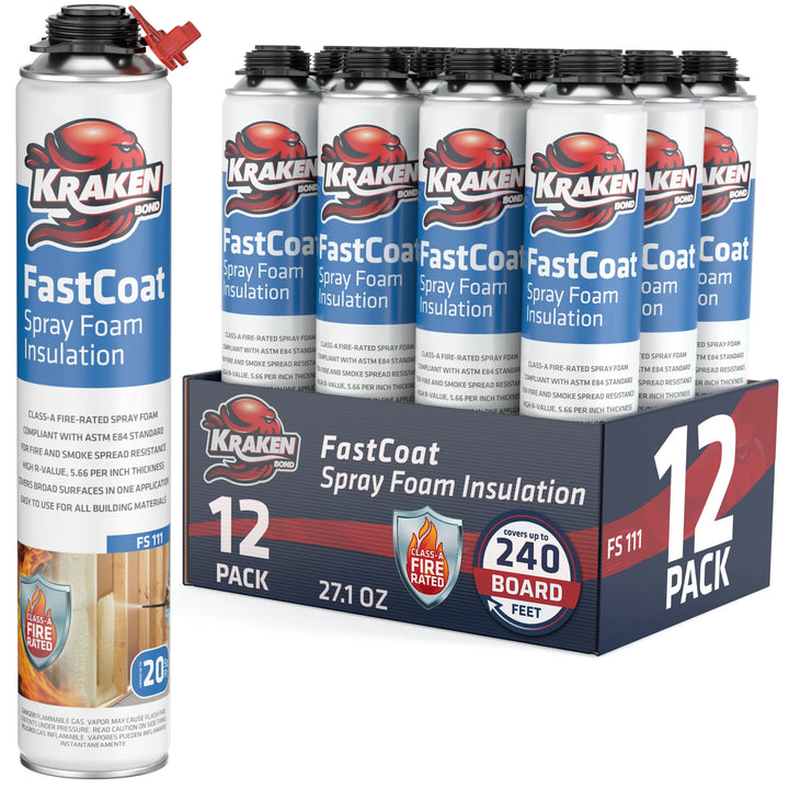 FastCoat Insulation Spray Foam, Closed Cell Expanding Foam | Class A Fire Rated