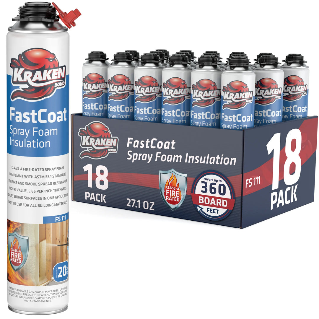 FastCoat Insulation Spray Foam, Closed Cell Expanding Foam | Class A Fire Rated