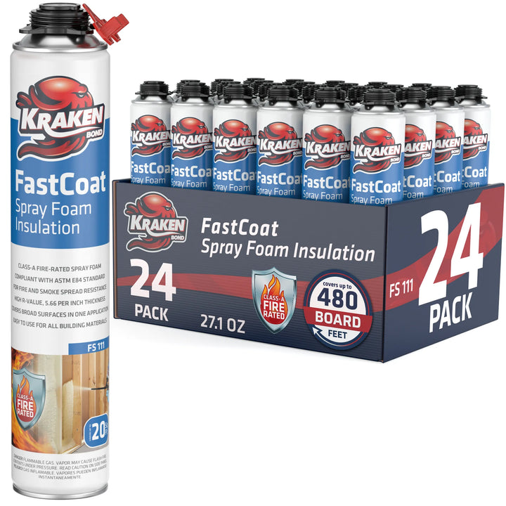 FastCoat Insulation Spray Foam, Closed Cell Expanding Foam | Class A Fire Rated