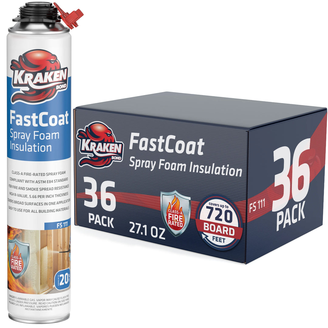FastCoat Insulation Spray Foam, Closed Cell Expanding Foam | Class A Fire Rated