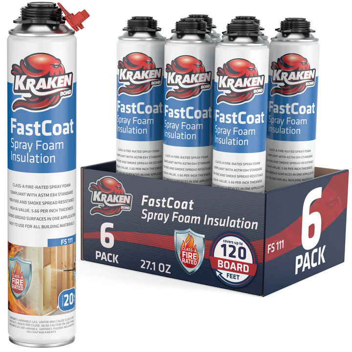 FastCoat Insulation Spray Foam, Closed Cell Expanding Foam | Class A Fire Rated