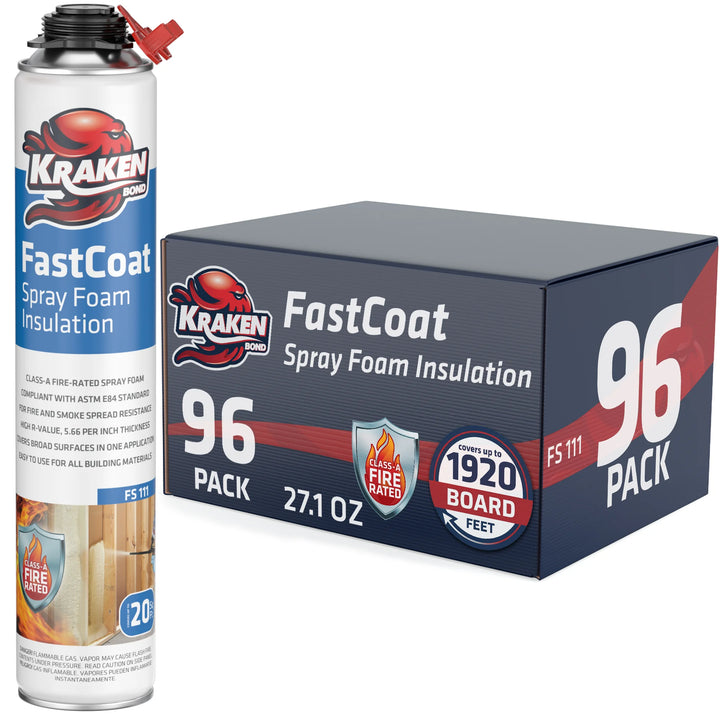 FastCoat Insulation Spray Foam, Closed Cell Expanding Foam | Class A Fire Rated