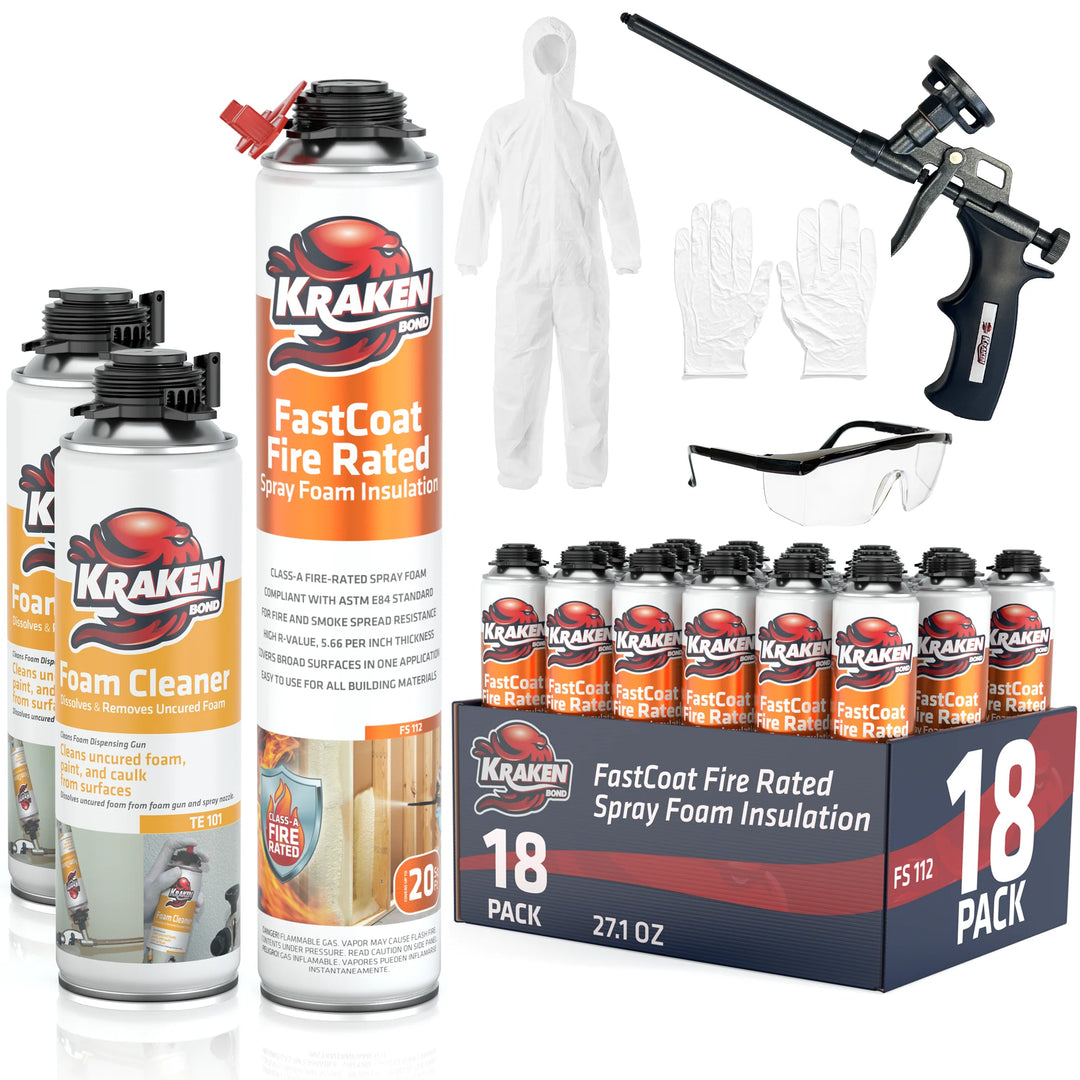 FastCoat Insulation Spray Foam, Closed Cell Expanding Foam | Class A Fire Rated