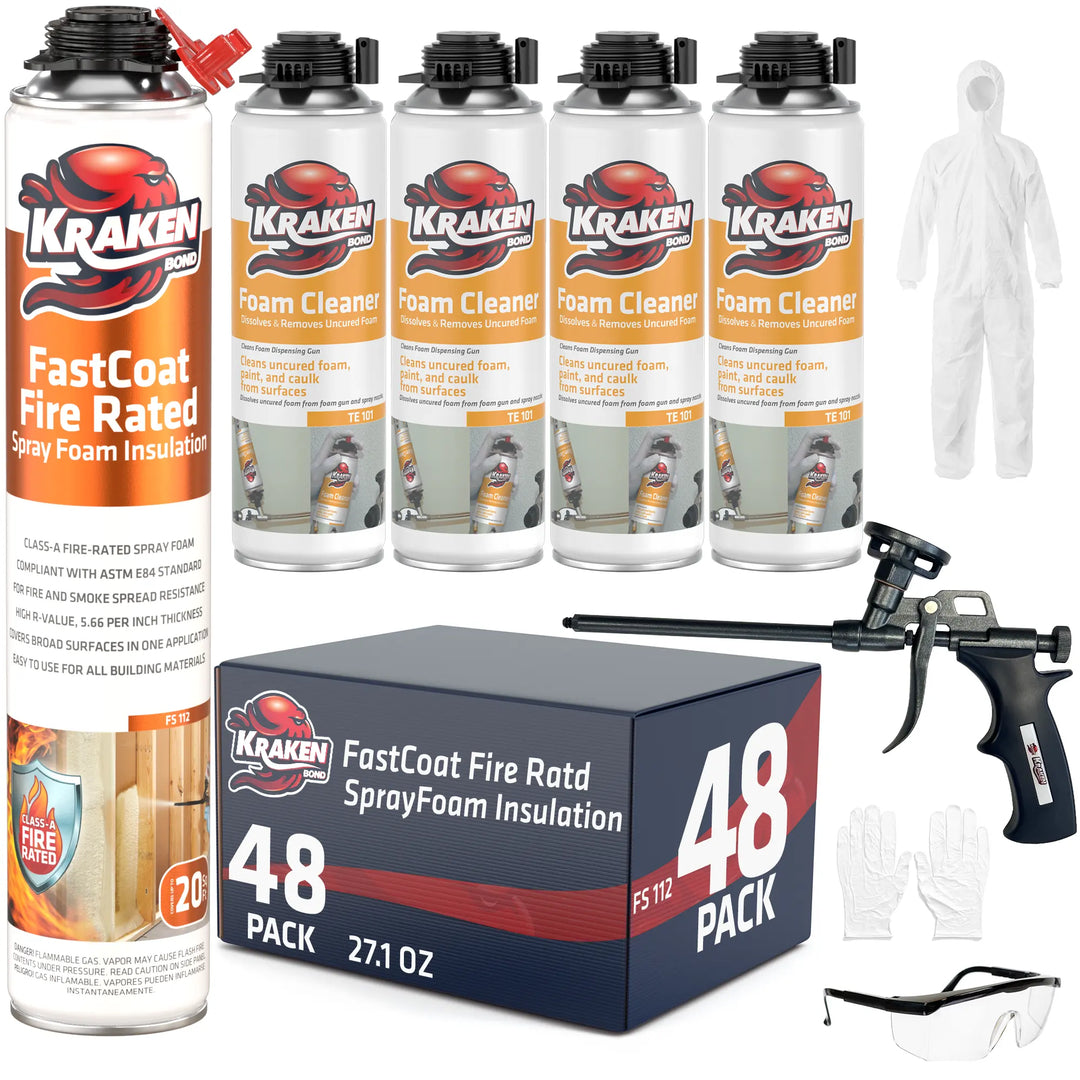 Fastcoat Insulation Spray Foam, Closed Cell Expanding Foam | Class A Fire Rated