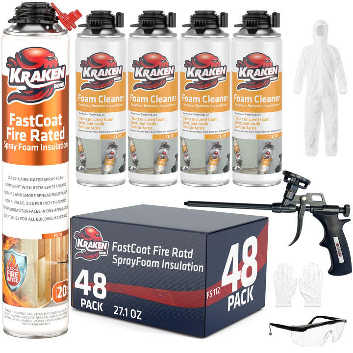 Fastcoat Insulation Spray Foam, Closed Cell Expanding Foam | Class A Fire Rated