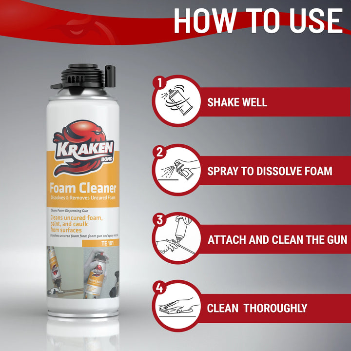 Polyurethane Foam & FoamGun Cleaner 12.3 oz
