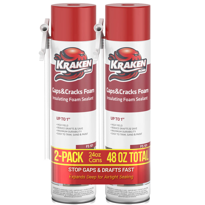 Gaps & Cracks Filler Foam, Insulating Foam Sealant, Straw Use 12/24 oz