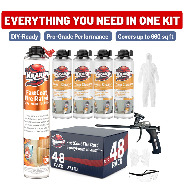 FastCoat Insulation Spray Foam Kit | Class A Fire Rated