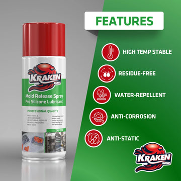 Kraken Bond Silicone Mold Release Spray - 12.3 oz. 1 Pack Kraken Bond Silicone Mold Release Spray - 12.3 oz. 1 Pack