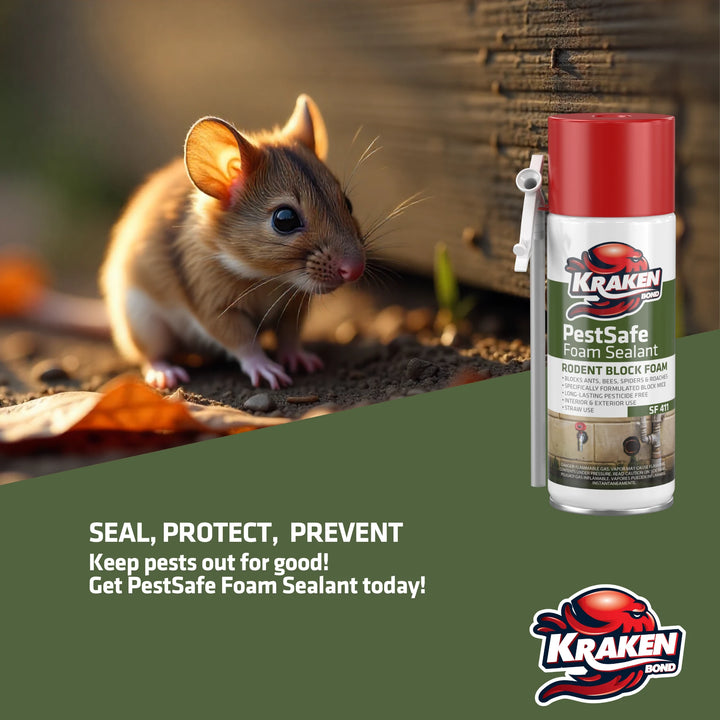 PestSafe Foam Sealant - Pest & Rodent Block Foam– Straw Can 12.3 oz