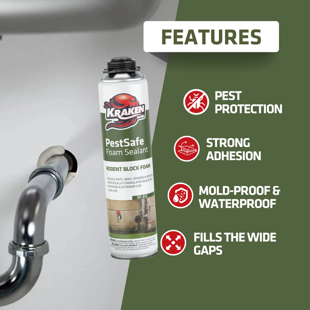 PestSafe Foam Sealant - Pest & Rodent Block Foam