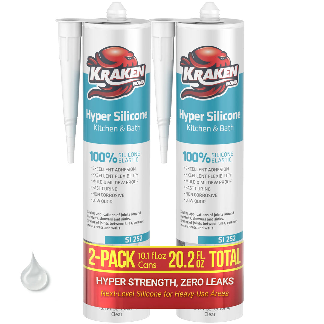 Hyper Kitchen&Bathroom Silicone 10.1 fl oz Transparent