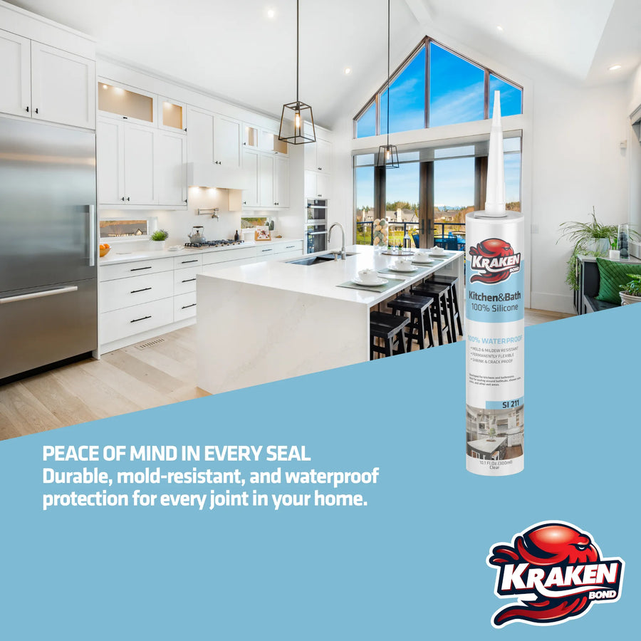 Kraken Bond-Peace of Mind in Every Seal, Kitchen and Bath Silicone