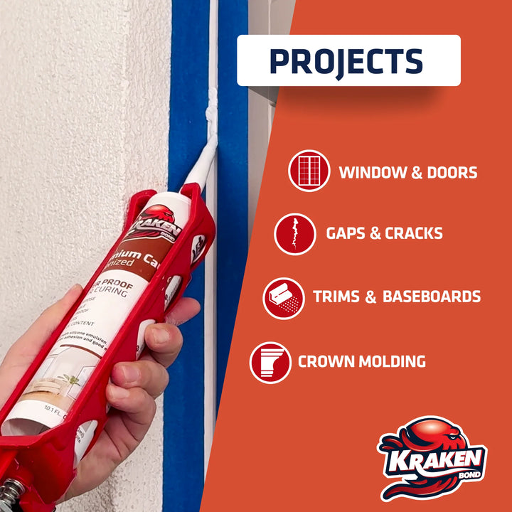 Premium Siliconized Caulk Sealant 10.1 fl oz White
