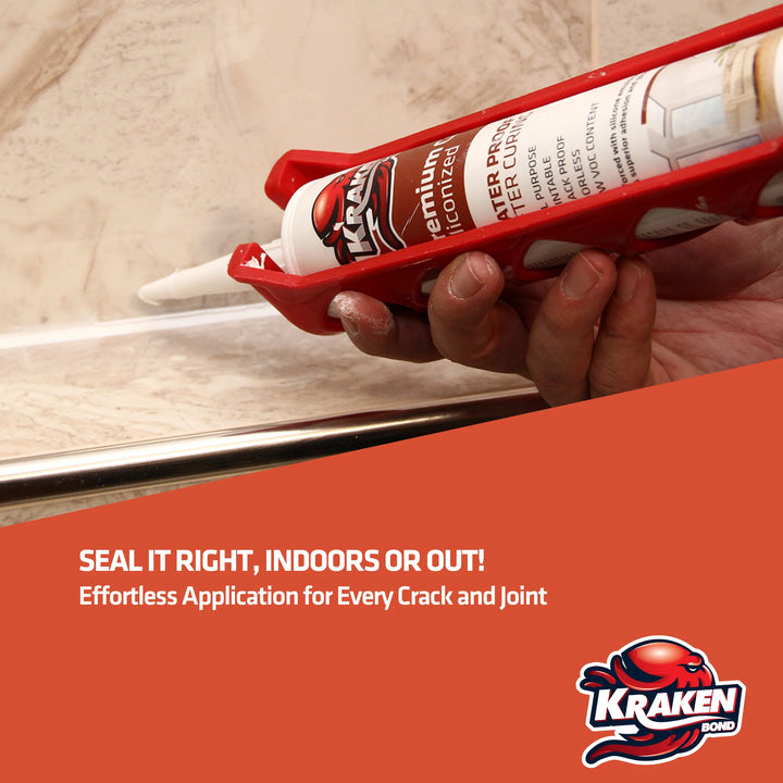 Premium Siliconized Caulk Sealant 10.1 fl oz White