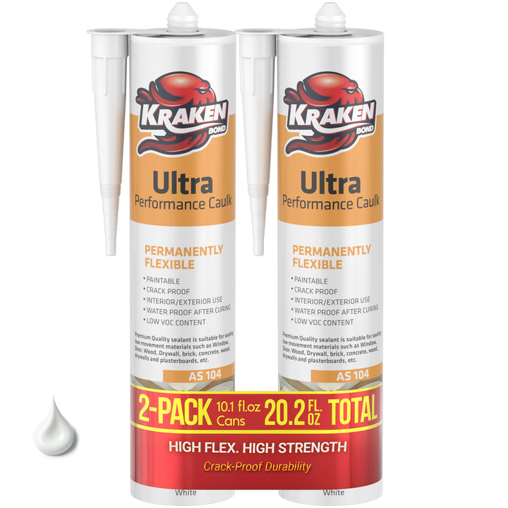 Kraken Ultra Performance Caulk Selaant 300 ml (10.1 FL Oz.) Blanco