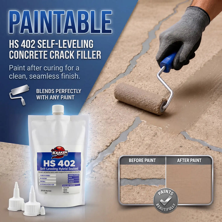 HS 402 Self Leveling Concrete Crack Filler, 32 fl oz