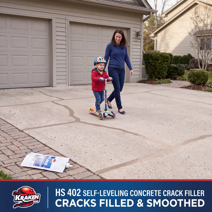HS 402 Self Leveling Concrete Crack Filler, 32 fl oz