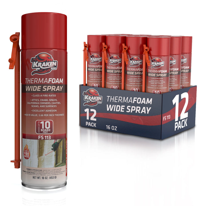 Kraken Bond ThermaFoam Wide Spray – Polyurethane Foam Sealant