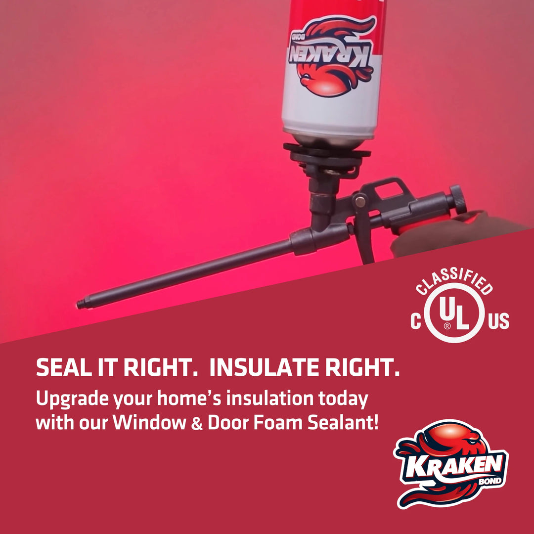 PRO Window & Door Foam, Gap Filler 24 oz / 32 oz, Low Expansion Gun Foam